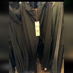 sz 46 Nwt Black Wide-Leg Pants, 34" waisy